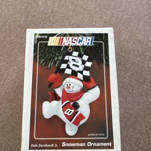 Dale Earnhardt Ornament Snowman Checkered Flag Number 8